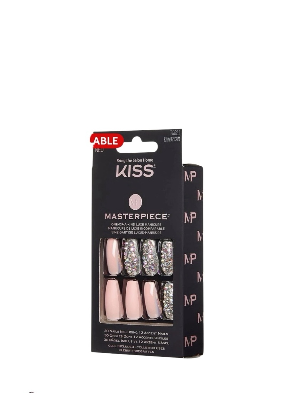 Kiss Masterpiece One Of A Kind Luxe Mani Every time I Slay 30 Nails Pink/Silver